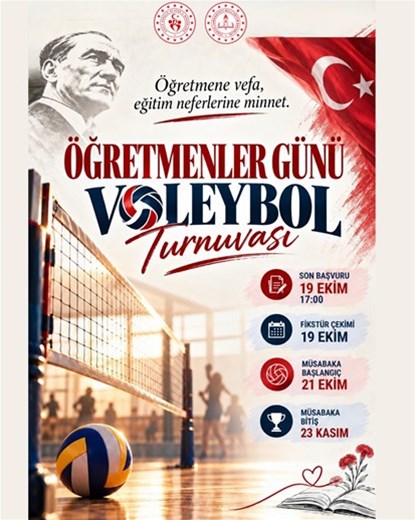 ÖĞRETMENLER GÜNÜ VOLEYBOL TURNUVASI BAŞLIYOR