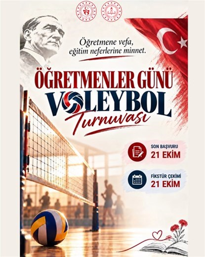 ÖĞRETMENLER GÜNÜ VOLEYBOL TURNUVASI BAŞLIYOR