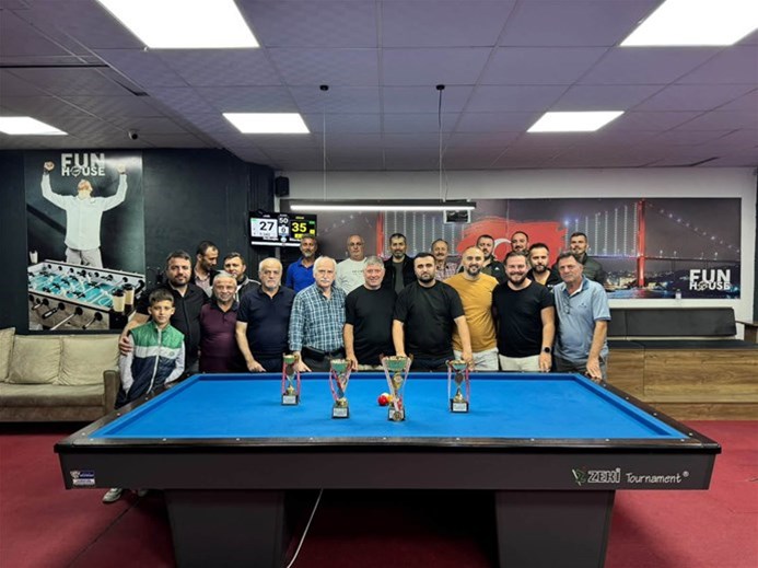 Amatör Spor Haftası 3 Bant Bilardo Turnuvası Sona Erdi