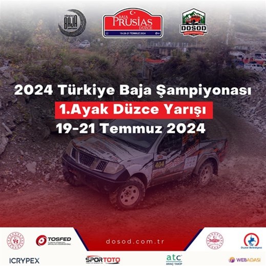 Türkiye Baja Şampiyonası'nın 1. ayak yarışları Düzce'de yapılacak