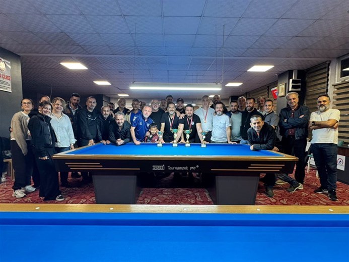 3 Bant Bilardo İl Birinciliği Müsabakaları Sona Erdi